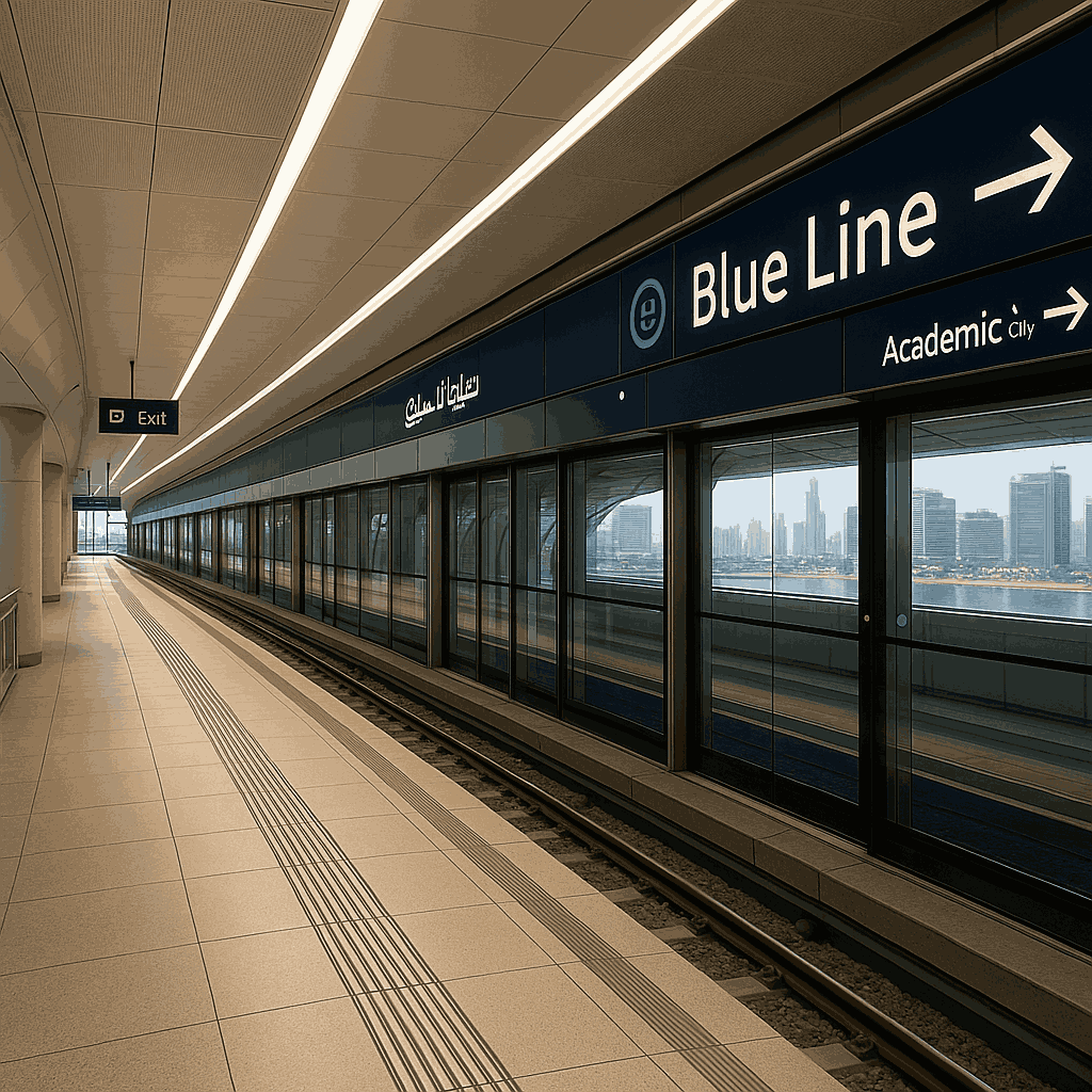 Dubai Metro Blue Line Construction