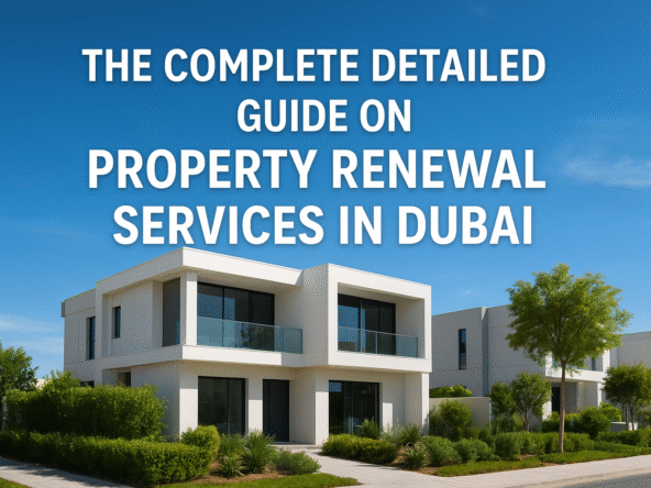 The Complete Detailed Guide on Property Renewal Services in Dubai