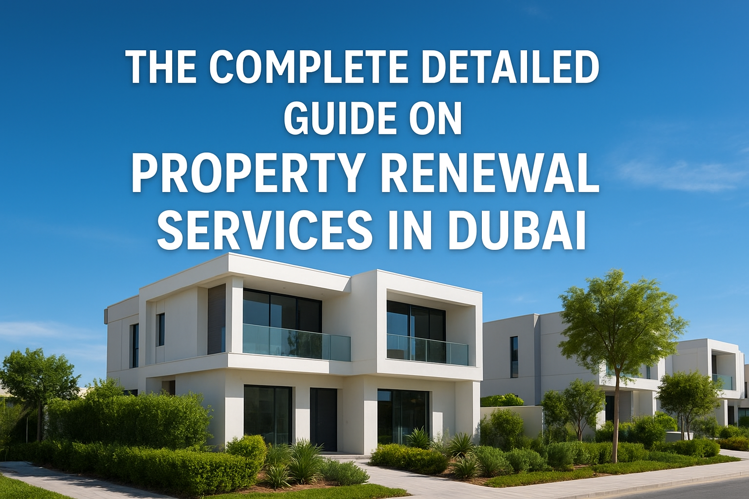 The Complete Detailed Guide on Property Renewal Services in Dubai