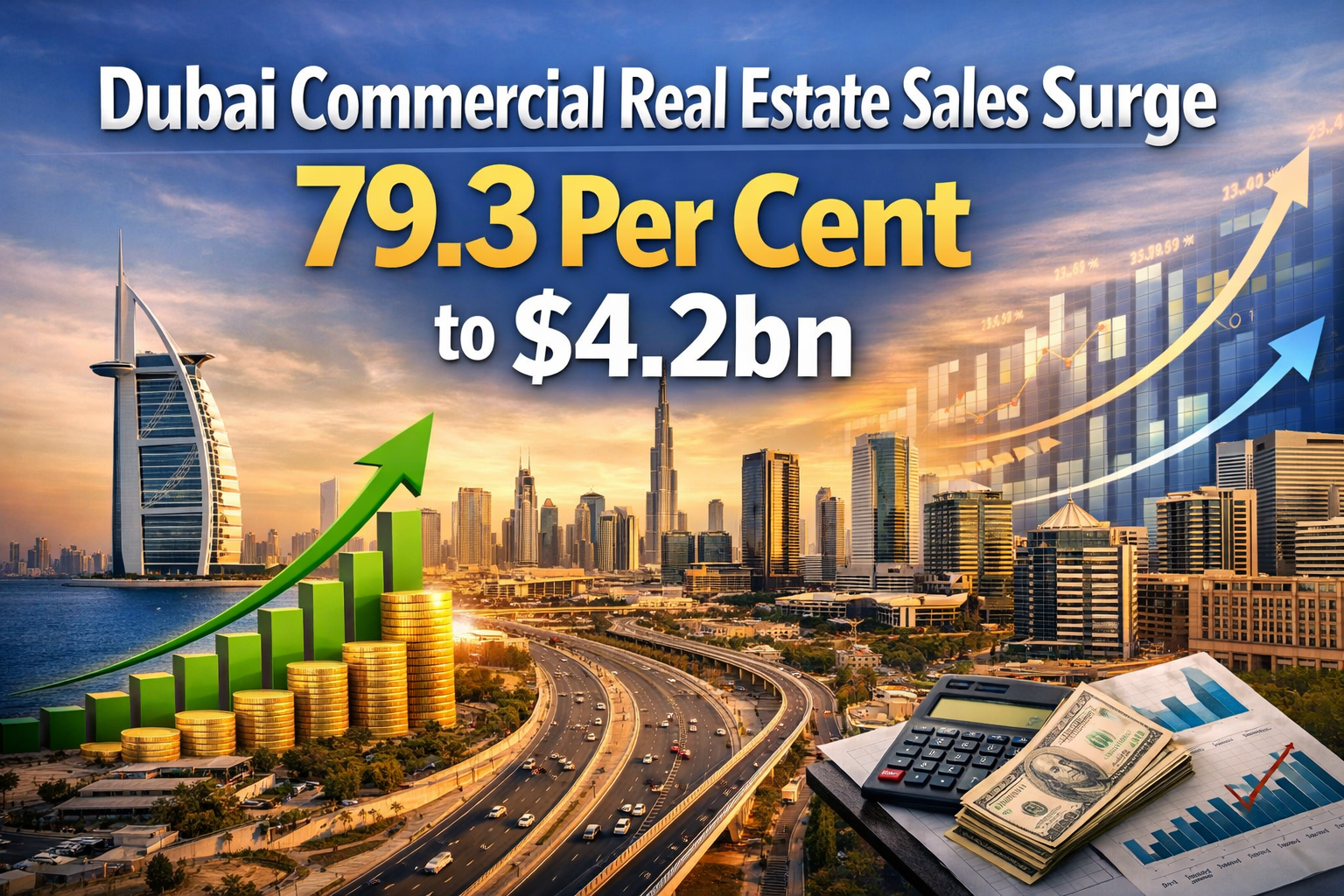 Dubai commercial real estate sales surge 79.3 per cent to $4.2bn
