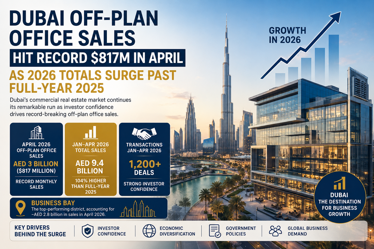 Dubai office sales hit record highs