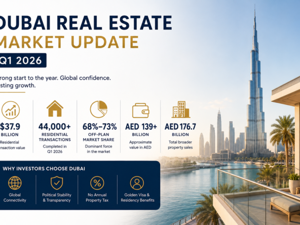 Dubai real estate deals reach $37.9bn in Q1