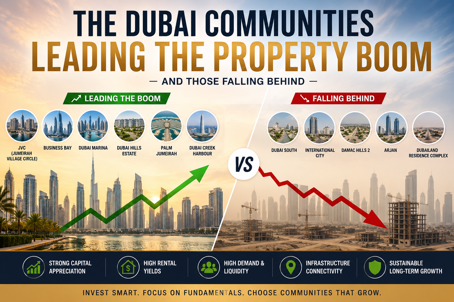 Dubai real estate property boom infographic