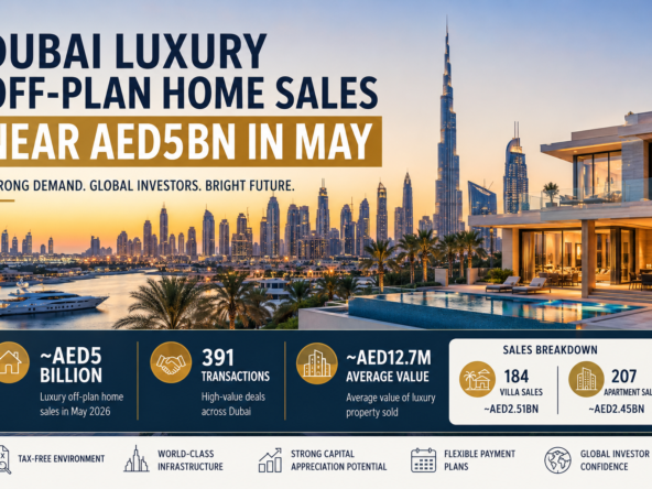 ubai luxury real estate at sunset
