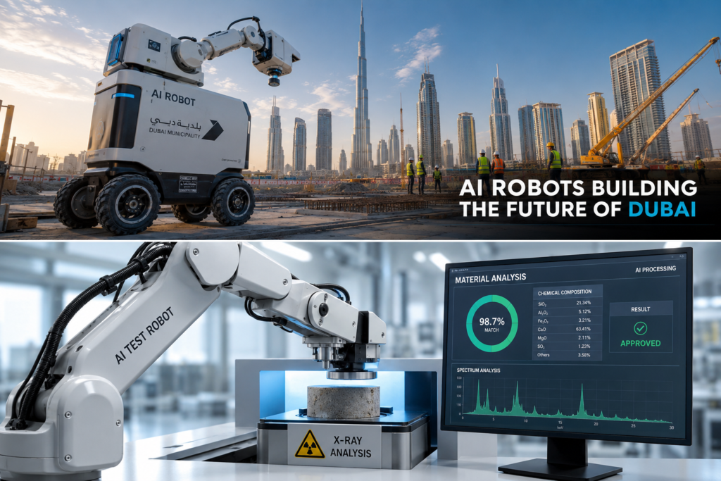 AI robots in Dubai construction