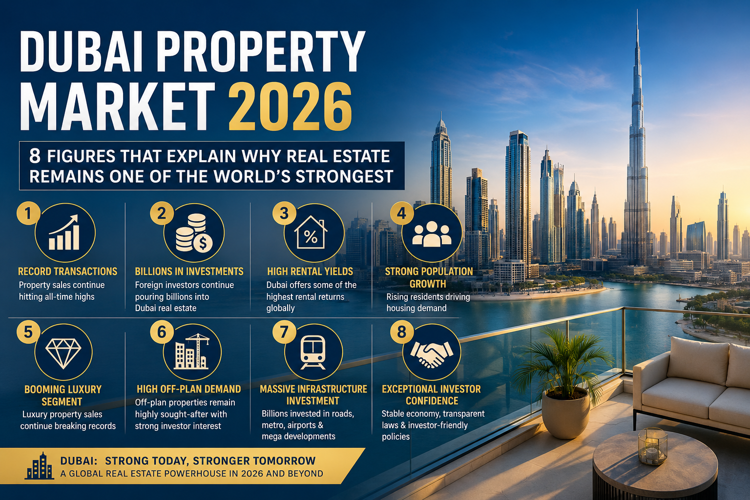 Dubai Property Market 2026 Infographic