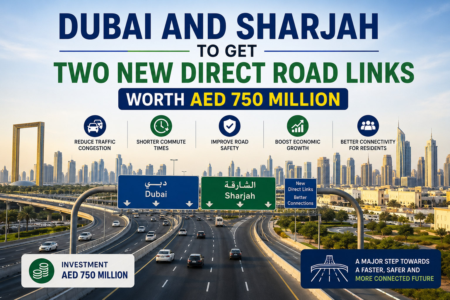 Dubai and Sharjah road expansion plans