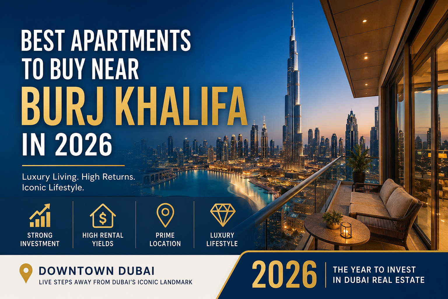 Luxury apartments near Burj Khalifa