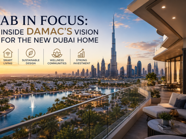 Luxury terrace with Dubai skyline view