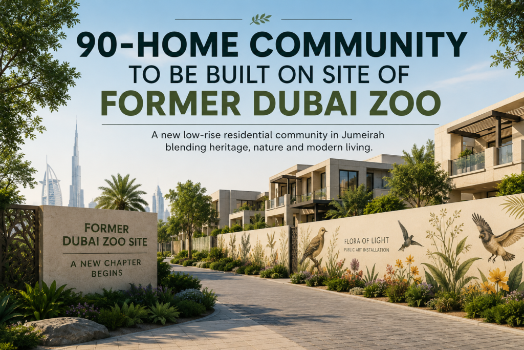 90-Home Community to Be Built on the Site of Former Dubai Zoo