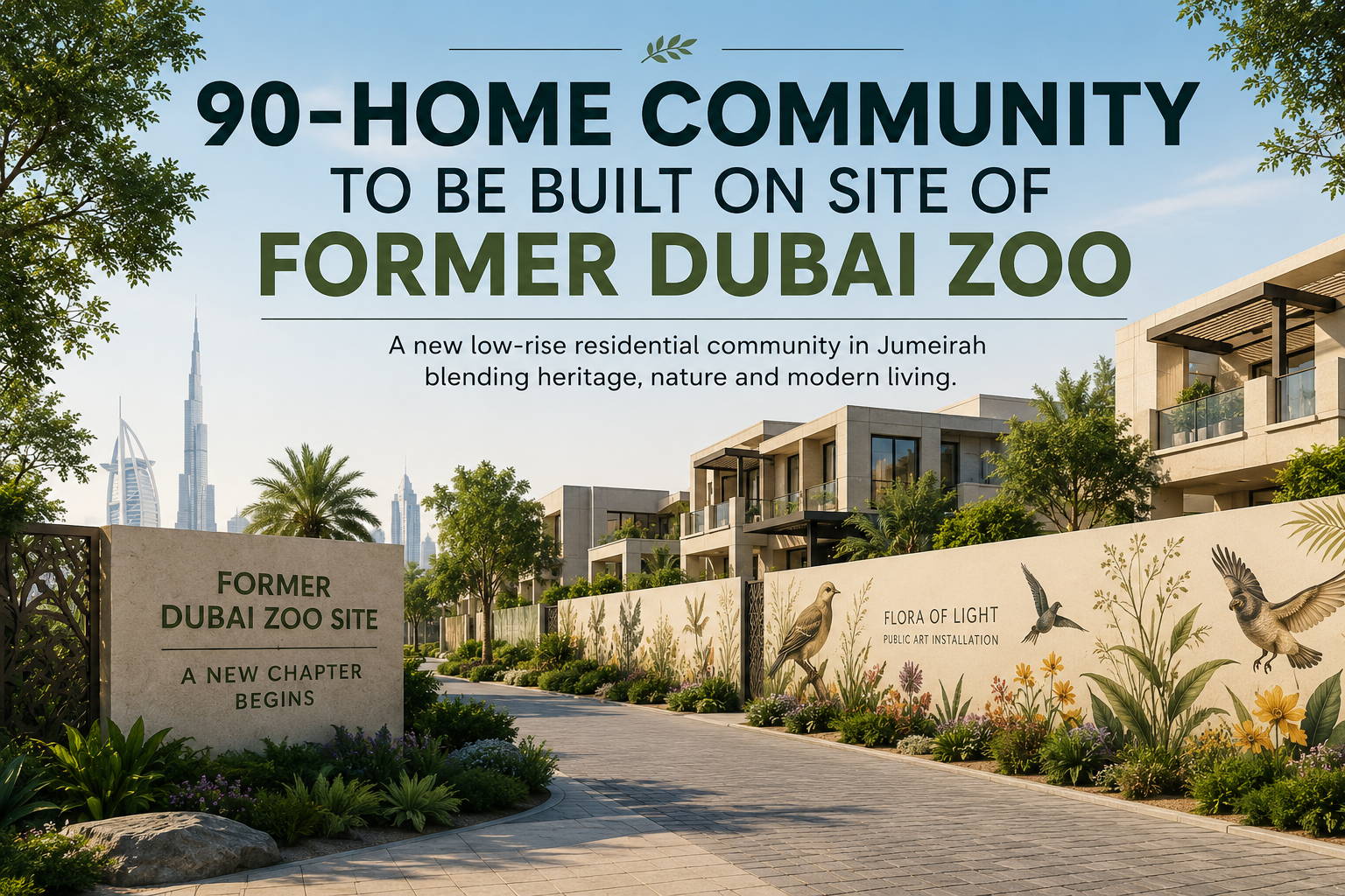 90-Home Community to Be Built on the Site of Former Dubai Zoo
