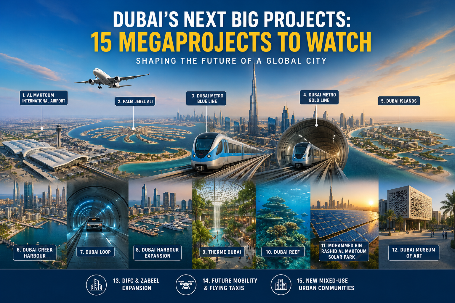 Dubai Big 15 Mega Projects
