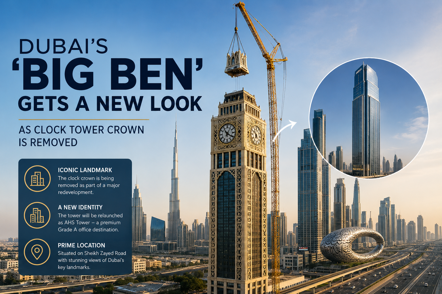 Dubai Clock Tower Gets a New Look