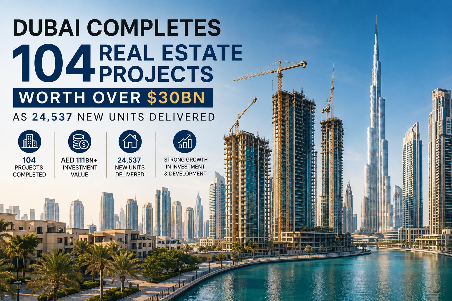 Dubai Real Estate Milestone Skyline
