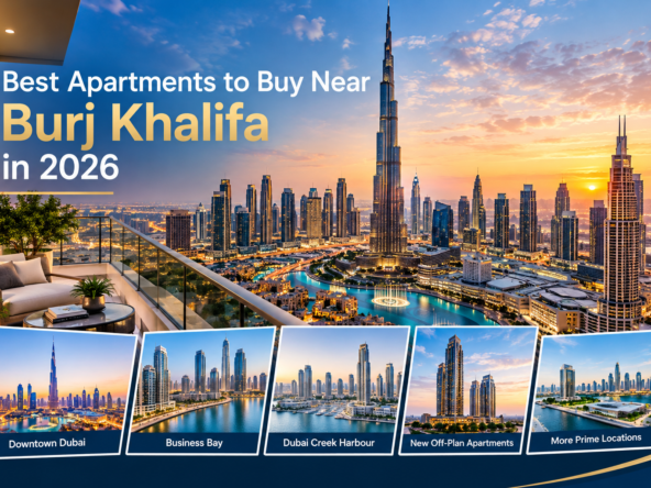 Dubai Sunset Real Estate Panorama