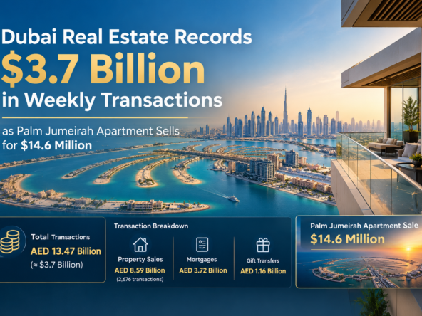 Dubai Real Estate Records $3.7 Billion This Week
